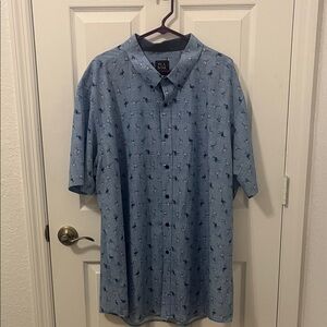 Men's Blue Flamingo Shirt
